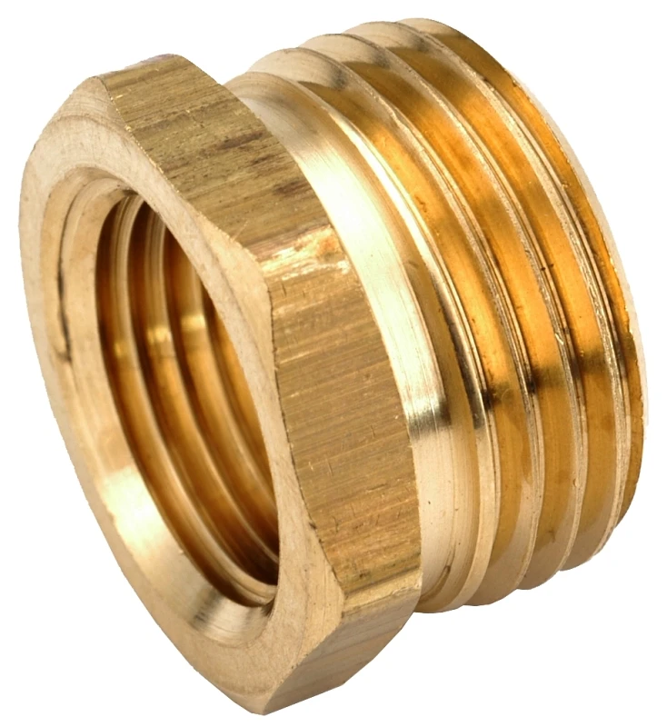 Garden Hose Adapter, Lead-Free Brass, 3/4 MGH x 1/2 In. FIP