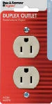 Pass & Seymour Standard Duplex Receptacle, 15-Amp, 125-Volt, Ivory