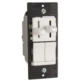 Pass & Seymour LED Combination Dimmer With Fan Control, 300-Watts