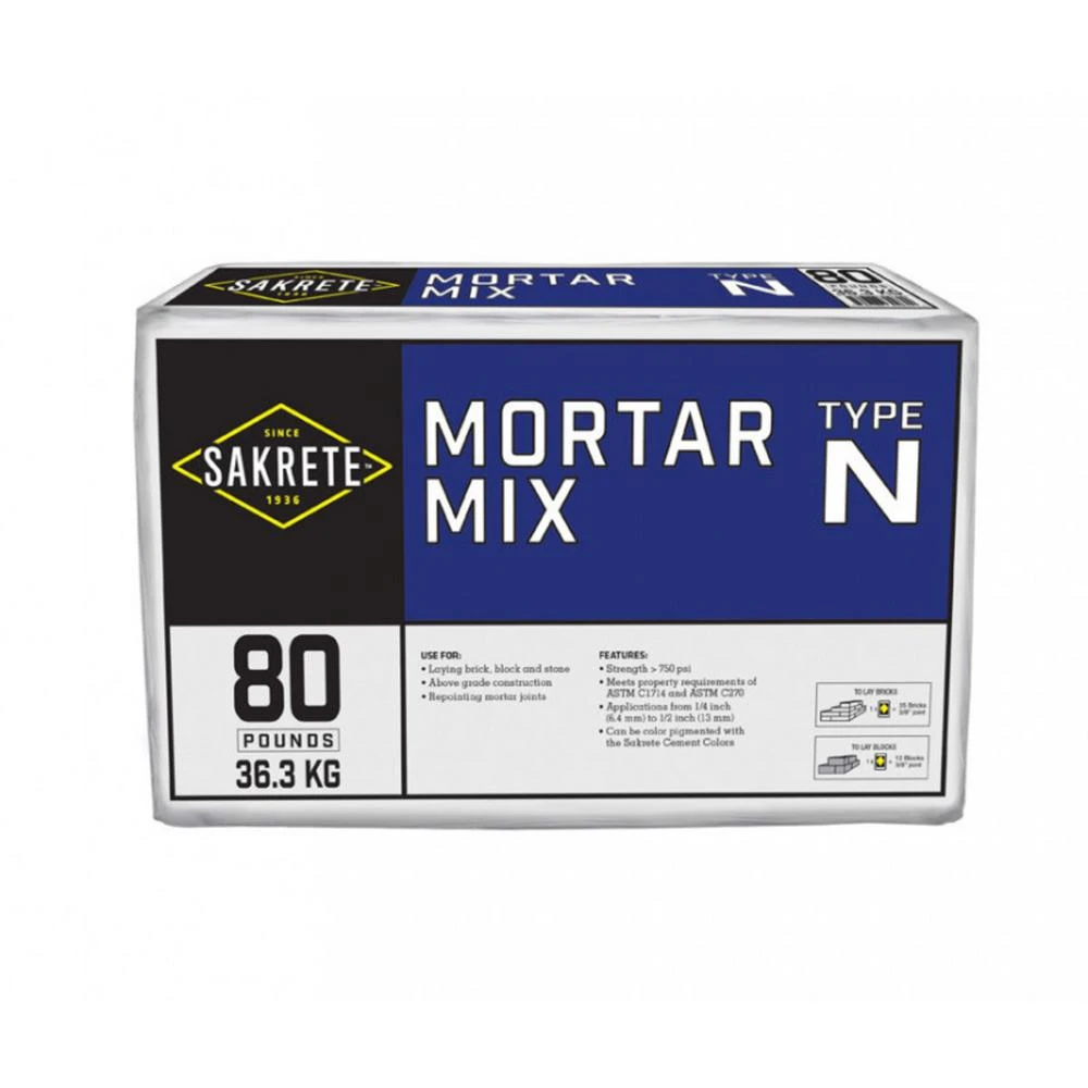 Mortar Mix, Type N, 60-Lbs.