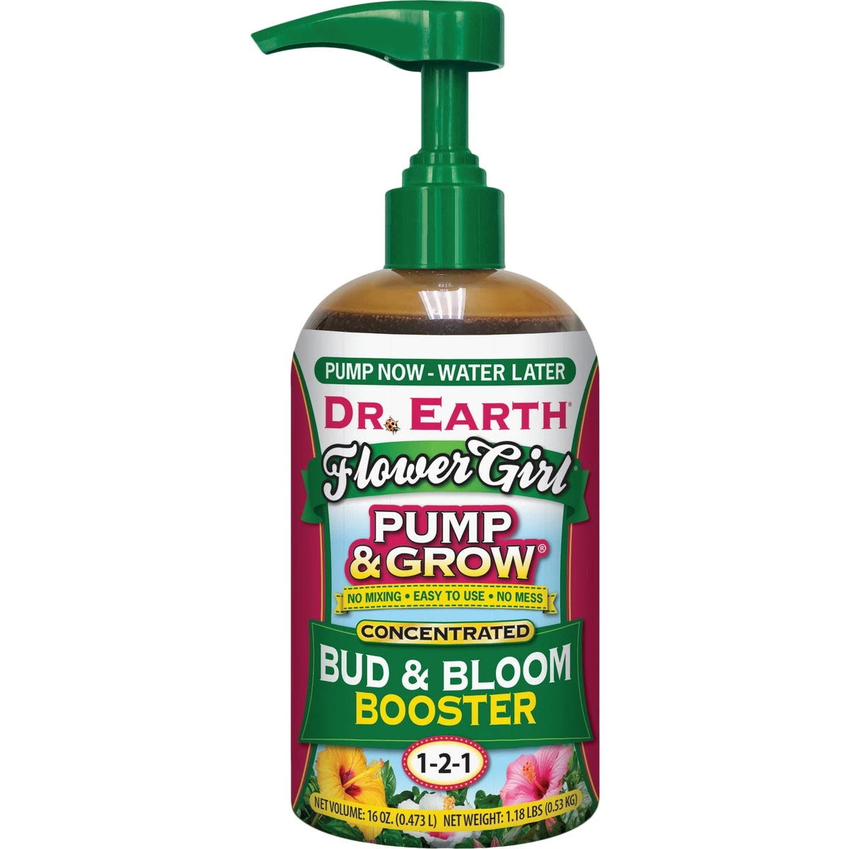 Flower Girl Pump & Grow Bud & Bloom Booster, Organic, 16 oz.