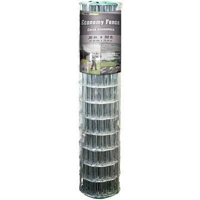 Galvanized Welded Wire Fence, 3 x 2-In. Mesh, 36-In. x 50-Ft.