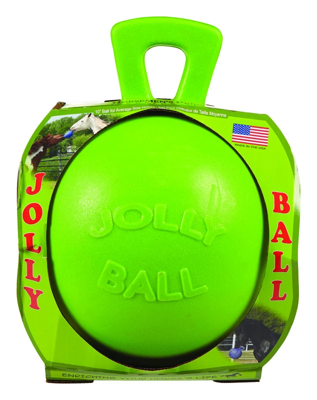 Horse Jolly Ball, Green Apple, 10 In.