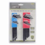 22-Pc. Hex-L Key Set, Long Arm, SAE & Metric