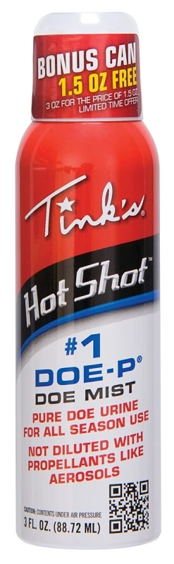 Hot Shot #1 Doe-P Lure Mist, 3-oz.