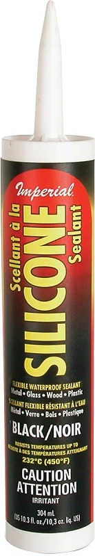 Silicone Sealant, Black, 10.3 oz.