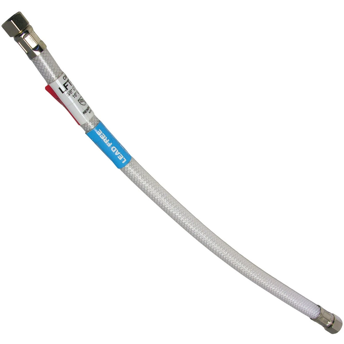 Appliance & Faucet Connector, Flexible Poly, 3/8 Compression x 3/8 Compression x 16 In.