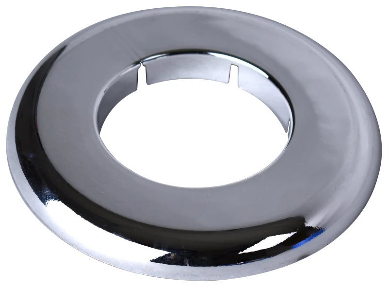 Floor & Ceiling Plate Flange, Chrome Plated, 1-1/2-In. Iron