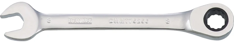 Metric Ratcheting Combination Wrench, Long-Panel, 8mm