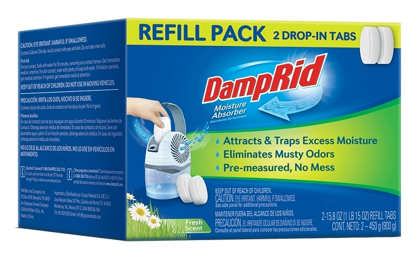 Moisture Absorber Refillable Tablets, 15 oz., 2-Pk.