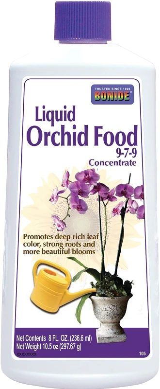 Liquid Orchid Food, 9-7-9 Formula, 8 oz.