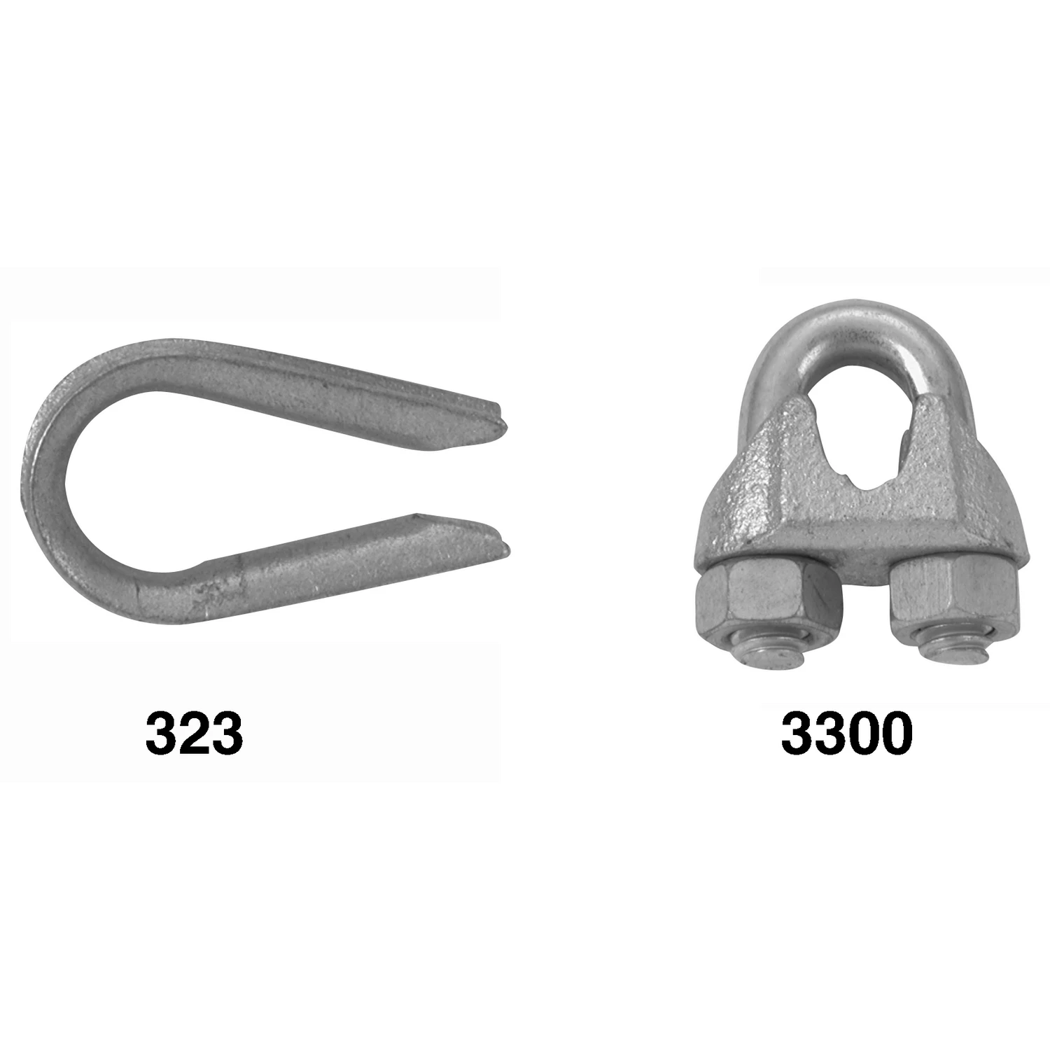 Rope & Clip Thimble, 3/16-In.