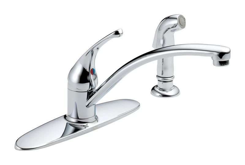 Foundations Kitchen Faucet With Side Spray, Single Handle, Chrome