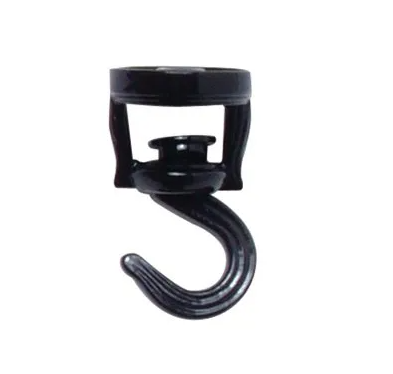 Ceiling Plant Hook, Swivel, Black