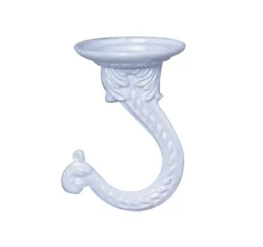 Ceiling Plant Hook, White, Jumbo