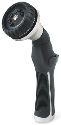Professional Hose Spray Nozzle With Thumb Control And 9 Spray Patterns