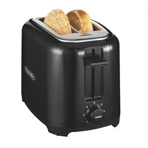Cool-Touch Toaster, Extra Wide 2-Slice, Black