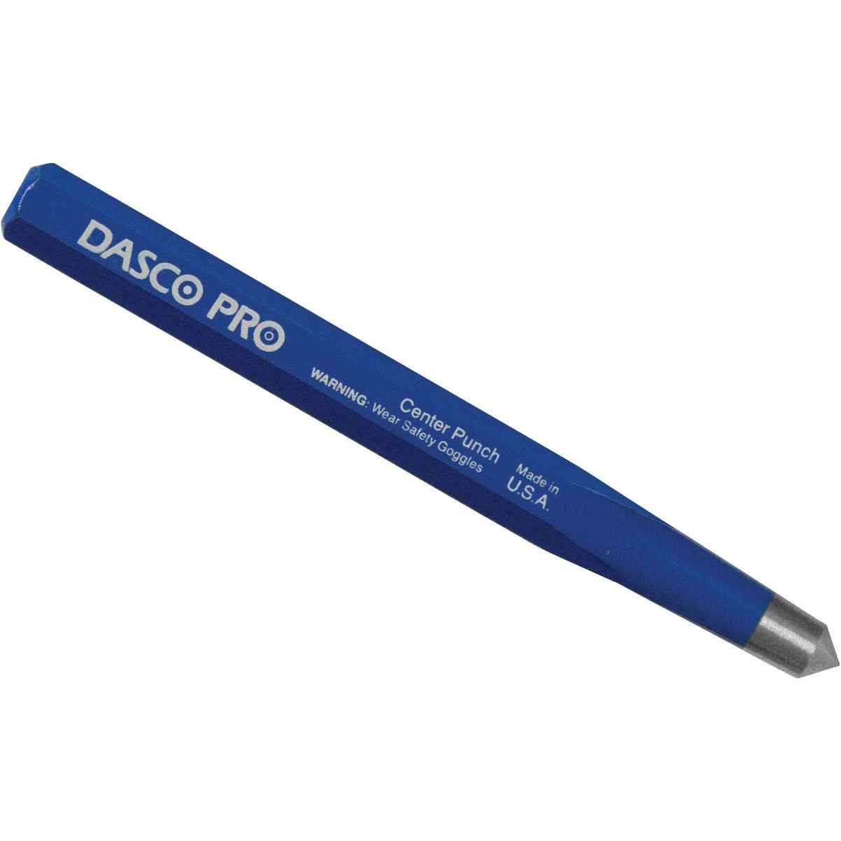 Pro 7/16‑Inch Tip Center Punch – Hex Shank, 5‑Inch Length, Shot‑Blast Finish