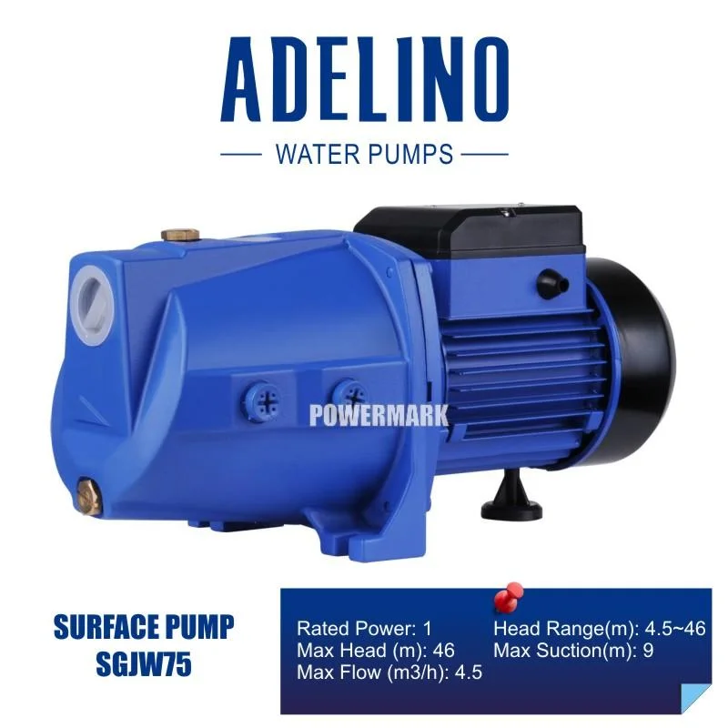 ADELINO SGJW75 Self-Priming Jet Water Pump 1.0 HP