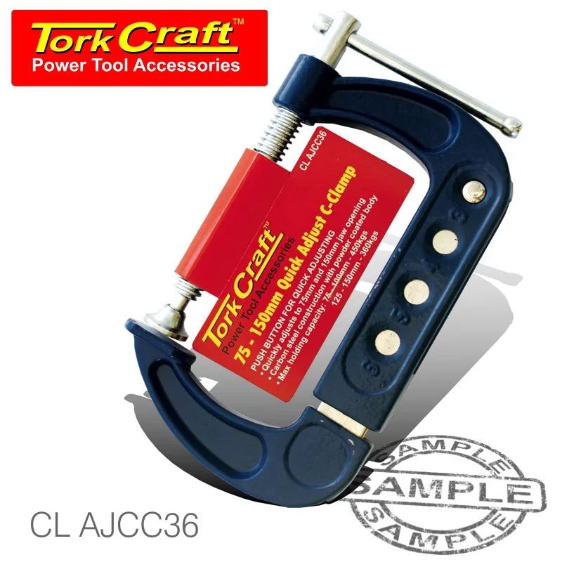 ADJUSTABLE C CLAMP 75MM – 150MM QUICK