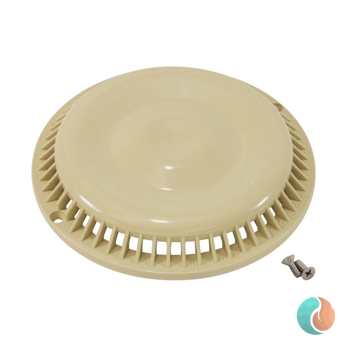 Afras Anti-Vortex Cover, Tan, with Screws | 11064TAN