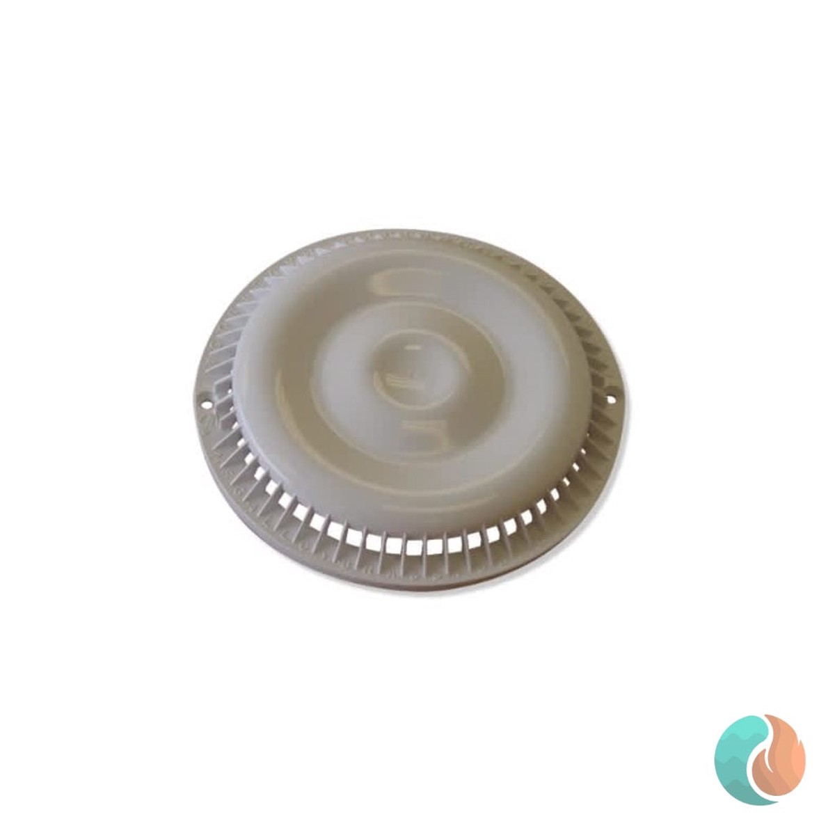 Afras Anti-Vortex Cover, White, with Screws | 11064W