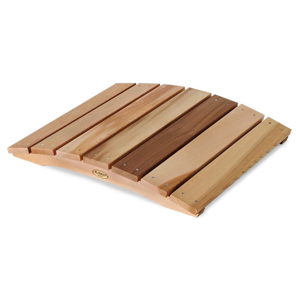 All Things Cedar Outdoor Wood Garden Bridge, Walkway, Backyard Pond, 2, Natural