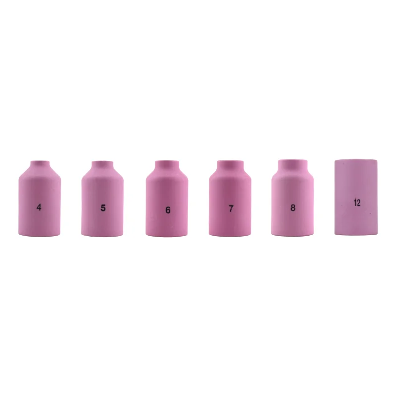 Alumina Nozzle Cups for TIG Welding Torches Series 17/18/26 with Gas Lens Set-Up