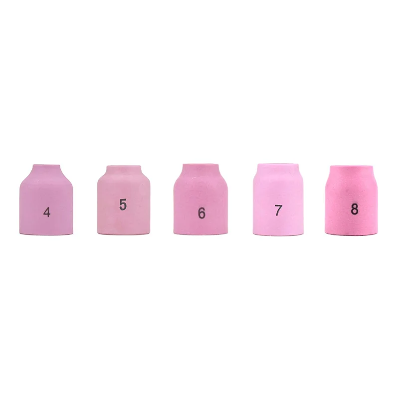 Alumina Nozzle Cups for TIG Welding Torches Series 9/20/25 with Gas Lens Set-Up – Assorted Sizes
