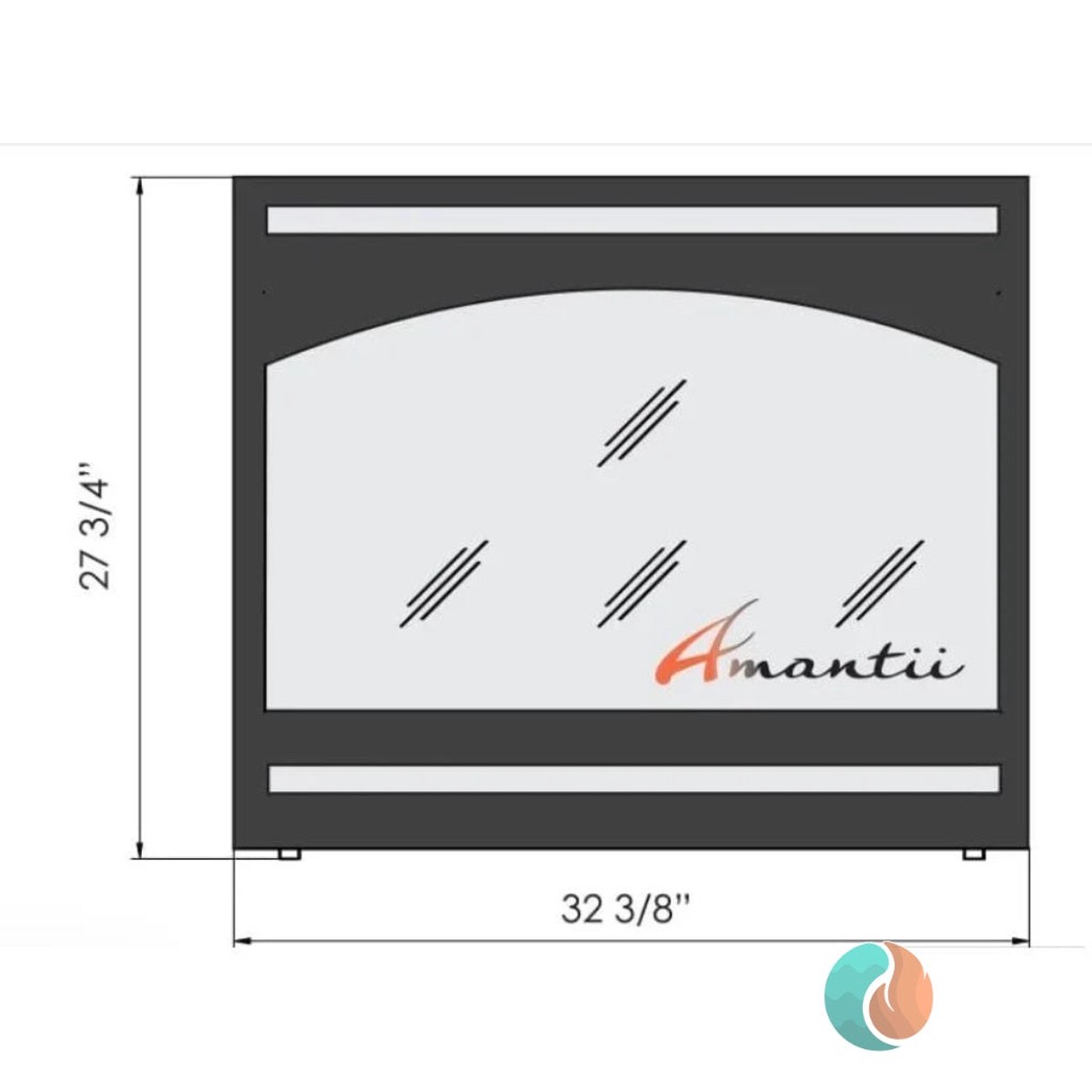 Amantii Arch Surround, for ZECL-31-3228-STL | STL-ARCH