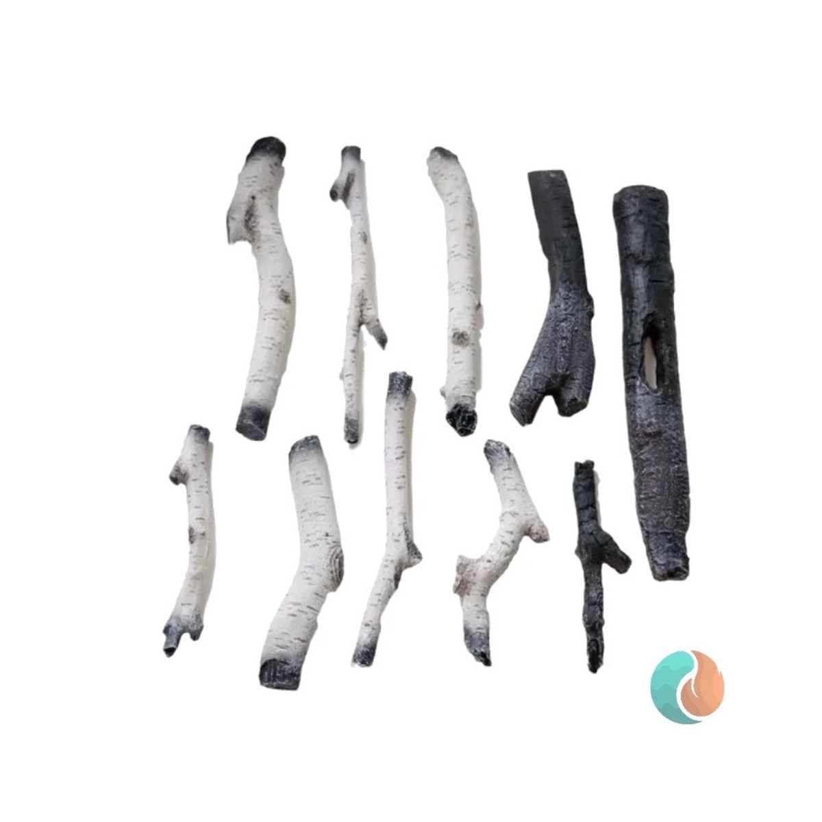 Amantii Birch Log Set, 10 Piece | LOGSET-10PCE-BIRCH