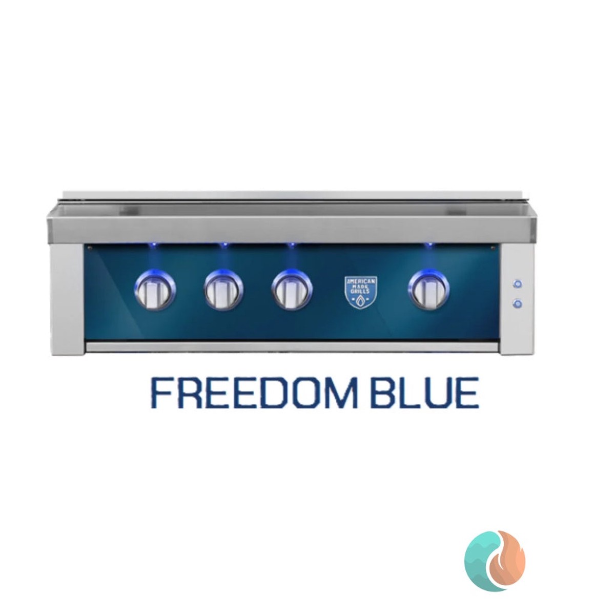 American Made Grills Freedom Blue Faceplate for 36" Estate & Freedom Grills | FACE-FRBLUE-36