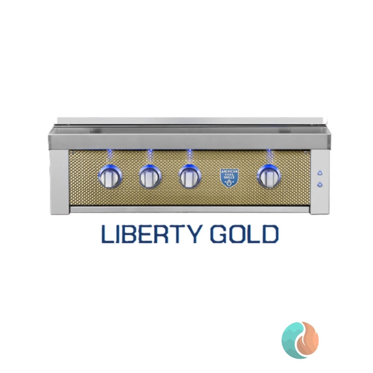 American Made Grills Liberty Gold Faceplate for 42" Estate & Freedom Grills | FACE-GOLD-42