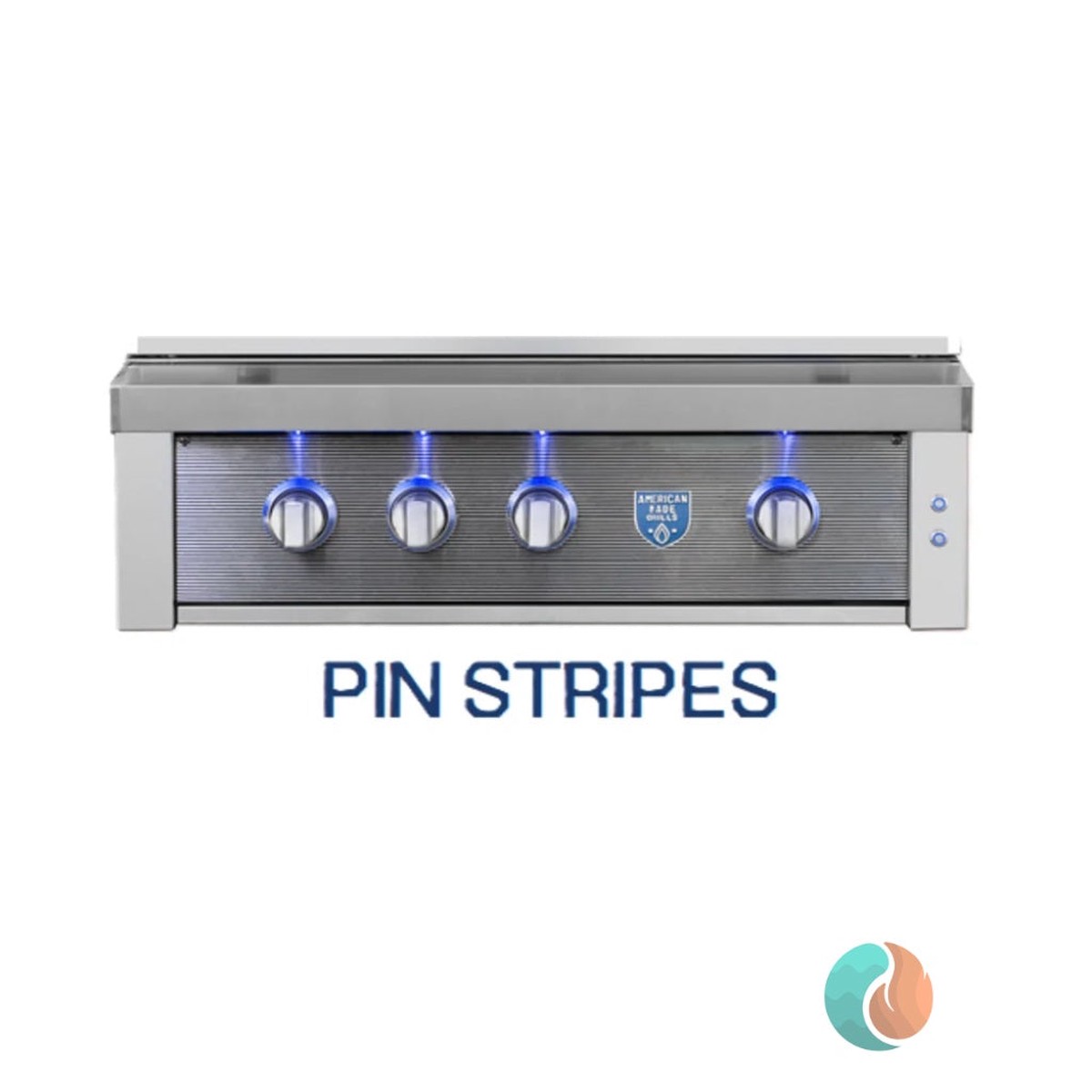 American Made Grills Pin Stripes Faceplate for 30" Estate & Freedom Grills | FACE-PIN-30