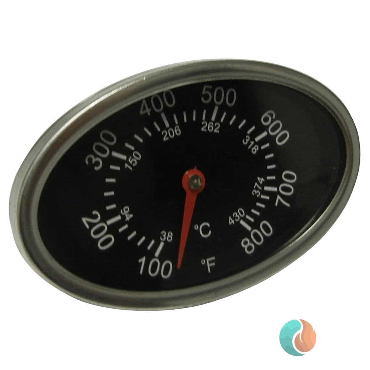 American Made Grills Round Temperature Gauge | TEMP-R-SS