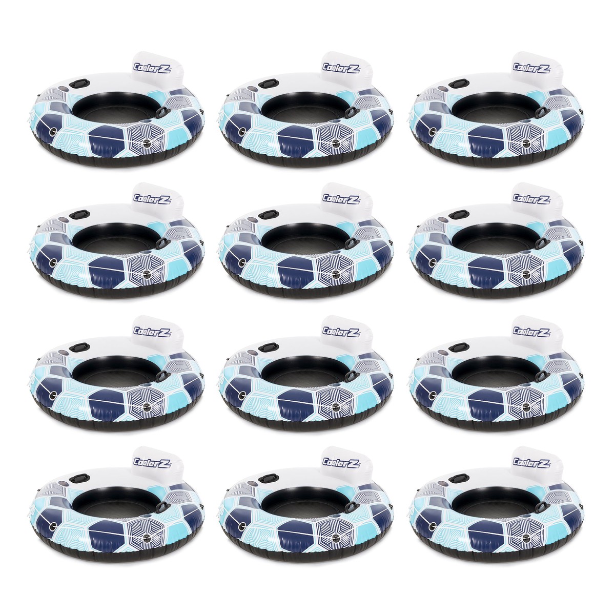 Bestway CoolerZ Rapid Rider Inflatable Blow Up Pool Chair Tube (12 Pack)