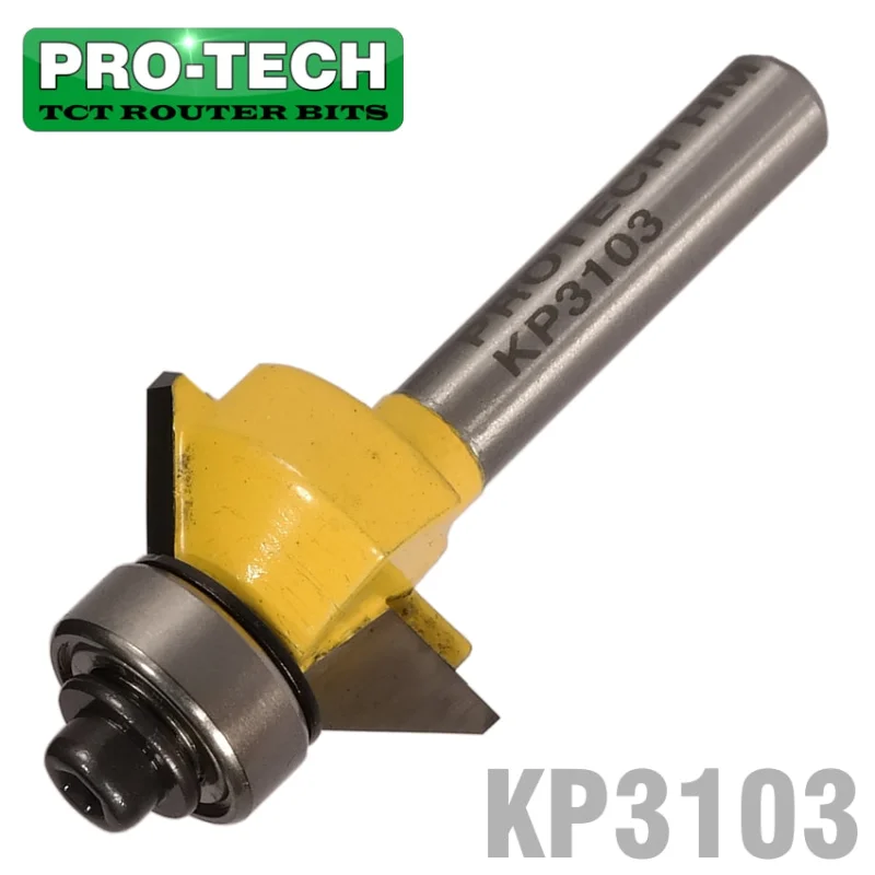 BEVEL TRIM 1/2′ X 1/4′ BOTTOM BEARING 451/4′ SHANK