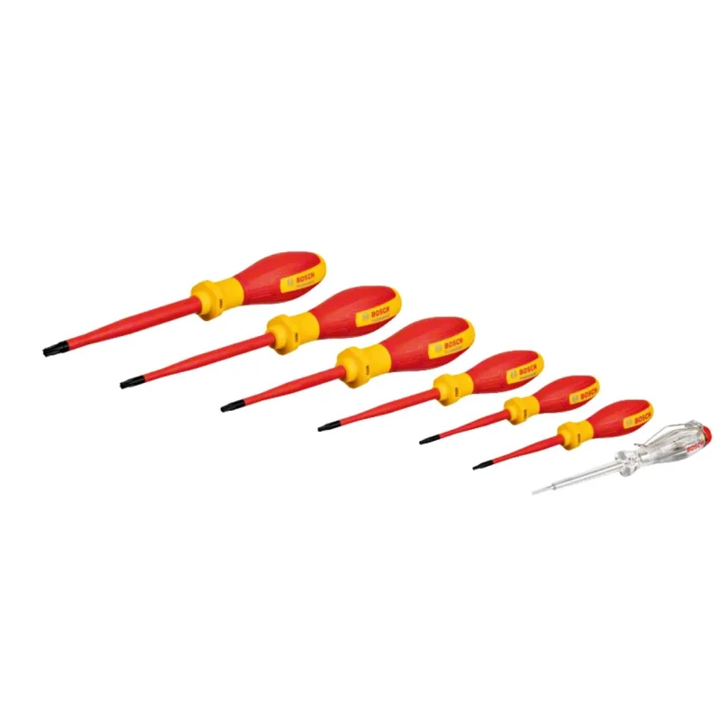 BOSCH 1600A02NF8 Professional VDE Screwdriver Set TX with single pole phase tester