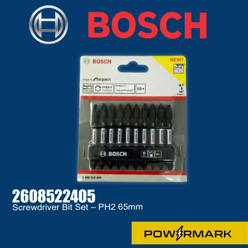 BOSCH 2608522405 Screwdriver Bit SetPH2 65mm