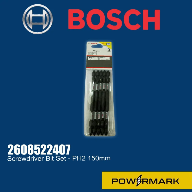 BOSCH 2608522407 Screwdriver Bit Set – PH2 150mm