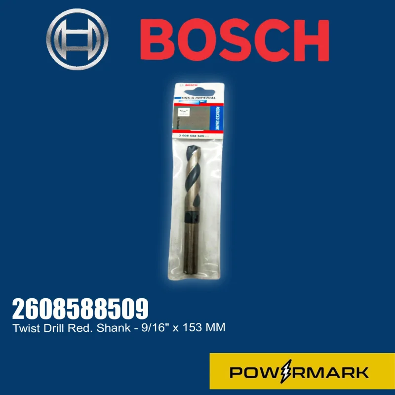 BOSCH 2608588509 Twist Drill Red. Shank – 9/16″ x 153 MM