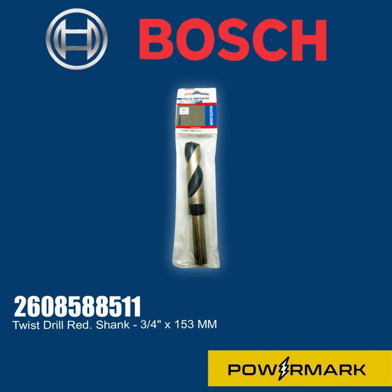BOSCH 2608588511 Twist Drill Red. Shank – 3/4″ x 153 MM