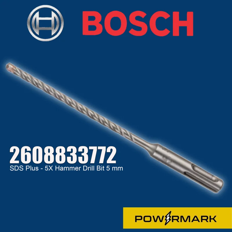 BOSCH 2608833772 SDS Plus – 5X Hammer Drill Bit 5 mm