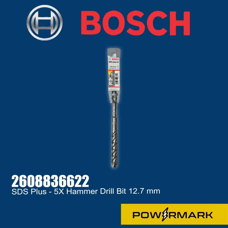 BOSCH 2608836622 SDS Plus – 5X Hammer Drill Bit 12.7 mm