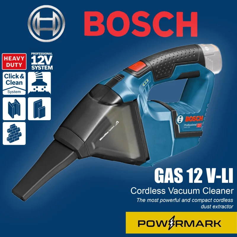 BOSCH GAS 12V-Li Cordless Vacuum Cleaner (Bare Tool)