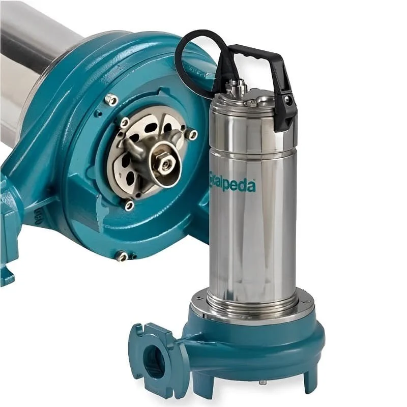 CALPEDA ELECTRIC DRAINAGE GRINDER PUMP – GQGM 6-25 – 2HP, 220V. 1PH, 1.1/2 ” DISCHARGE