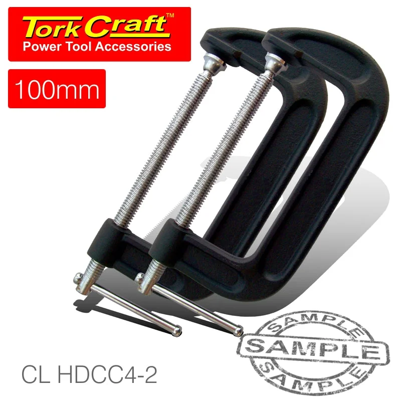 CLAMP G HEAVY DUTY 100MM TWIN PACK 4′