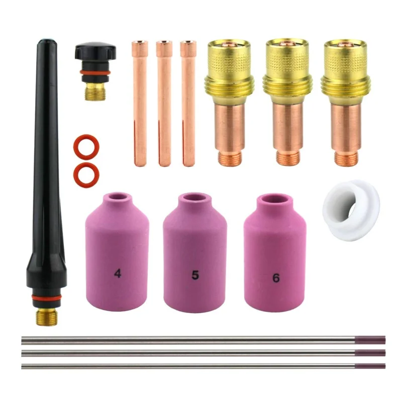Consumables Kits for 17-18-26 Series TIG Torches – Gas Lens Set-Up