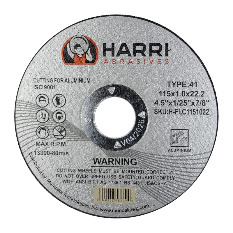 Cutting Disc, Aluminum Freehand Cut-off wheel – 4-1/2″ x 0.04″ x 7/8″ – T41