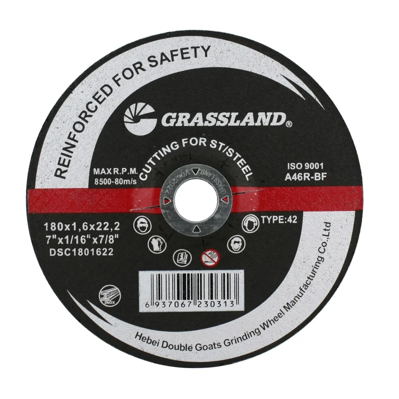 Cutting Disc, Stainless Steel Freehand Cut-off wheel – Depressed Center – 7″ x 1/16″ x 7/8″ -T42